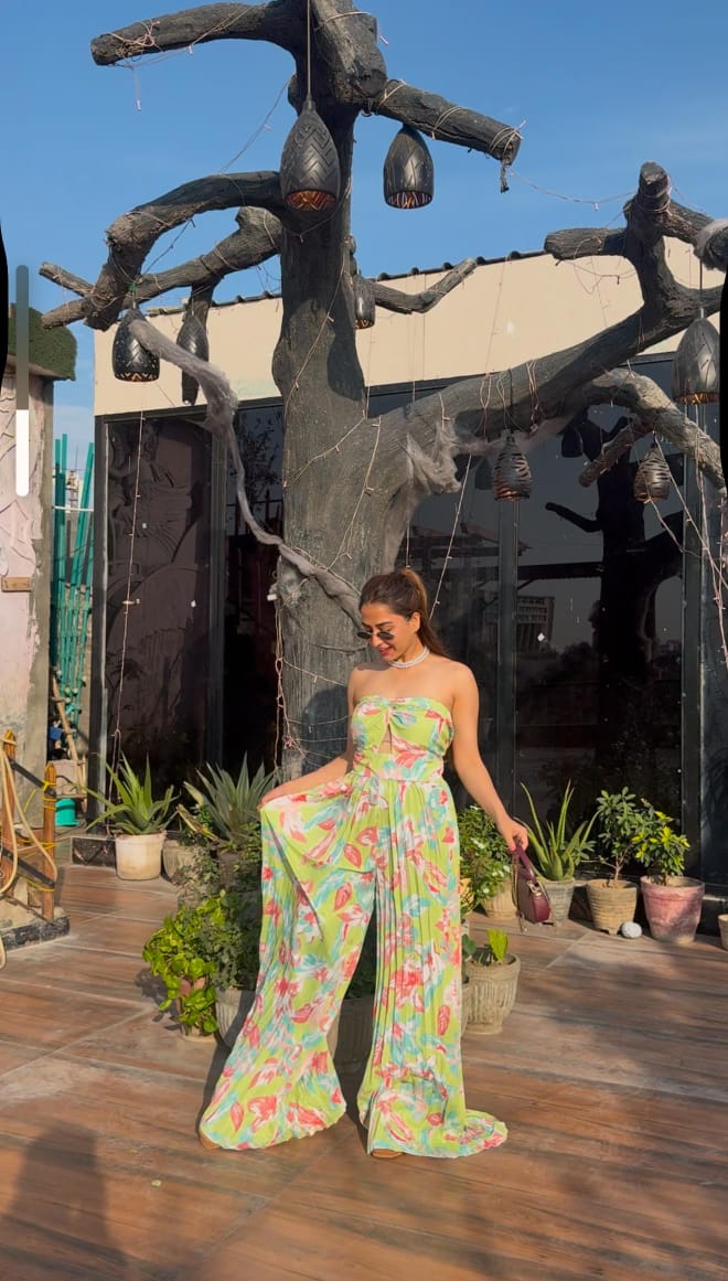 Beautiful Printed Tube Jumpsuit BC035