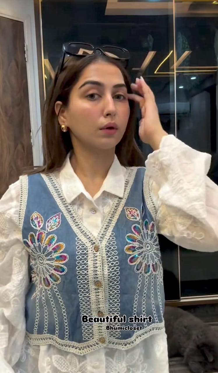 Beautiful Shirt With Embroidery Work BC081