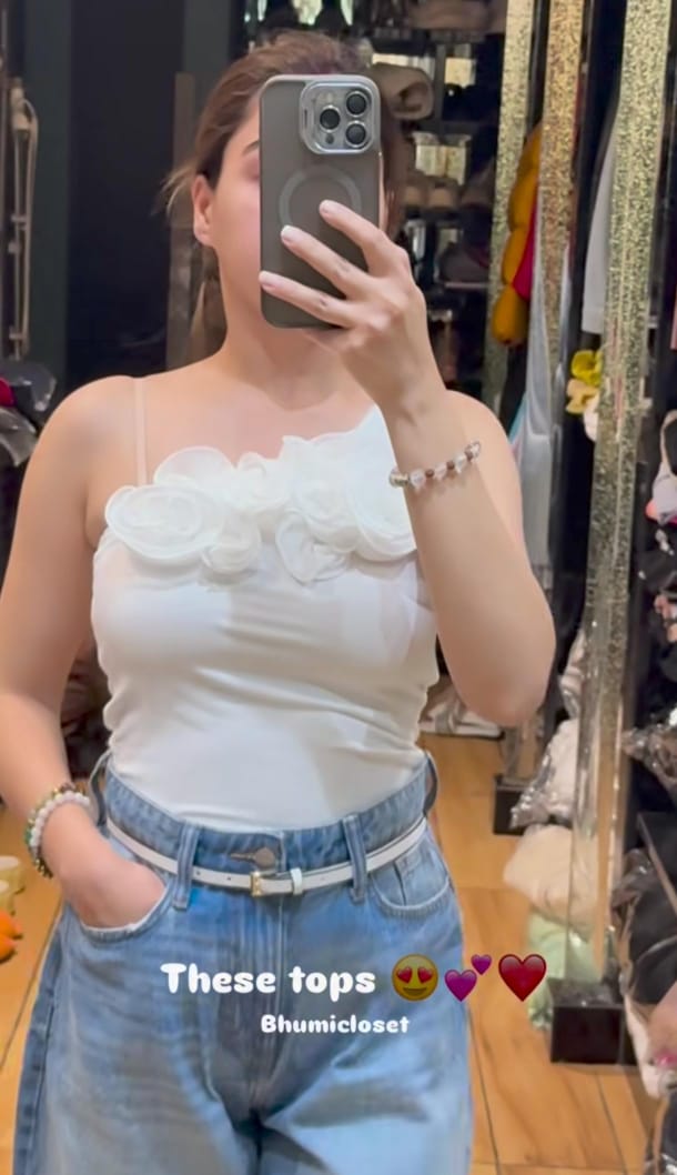 Beautiful 3D Rose Top BC068
