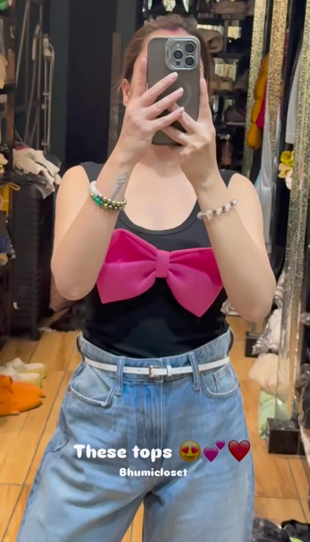 Cute 3D Bow Top BC069