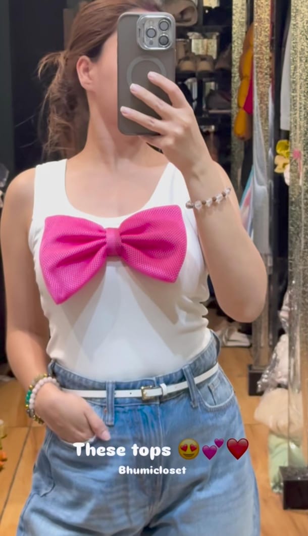 Cute 3D Bow Top BC069