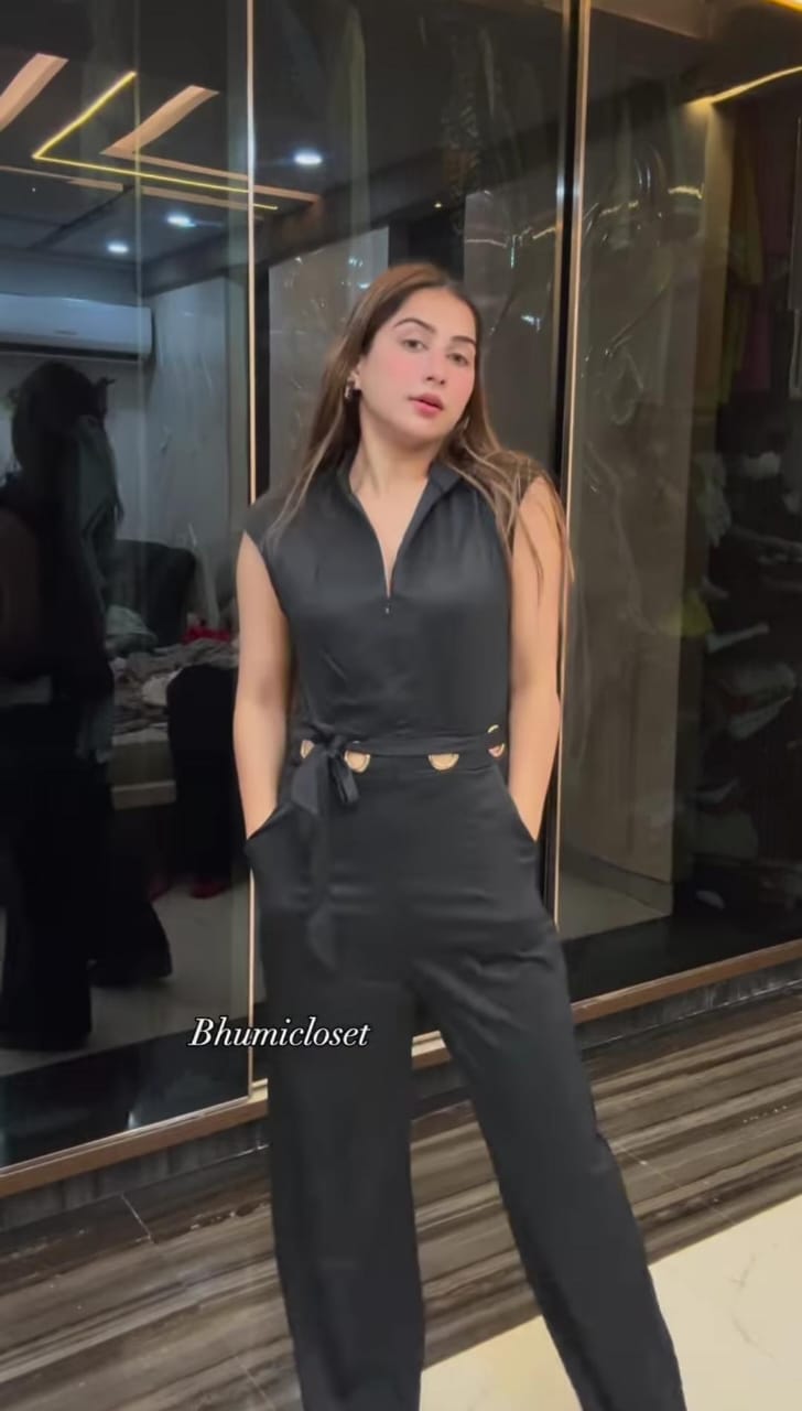 Formal Jumpsuit with Belt BC041