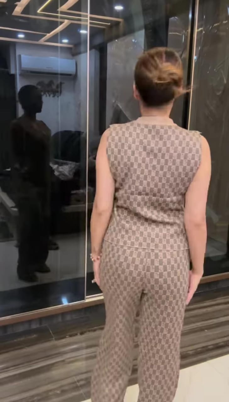 Beautiful Three Piece Check Coord Set BC015