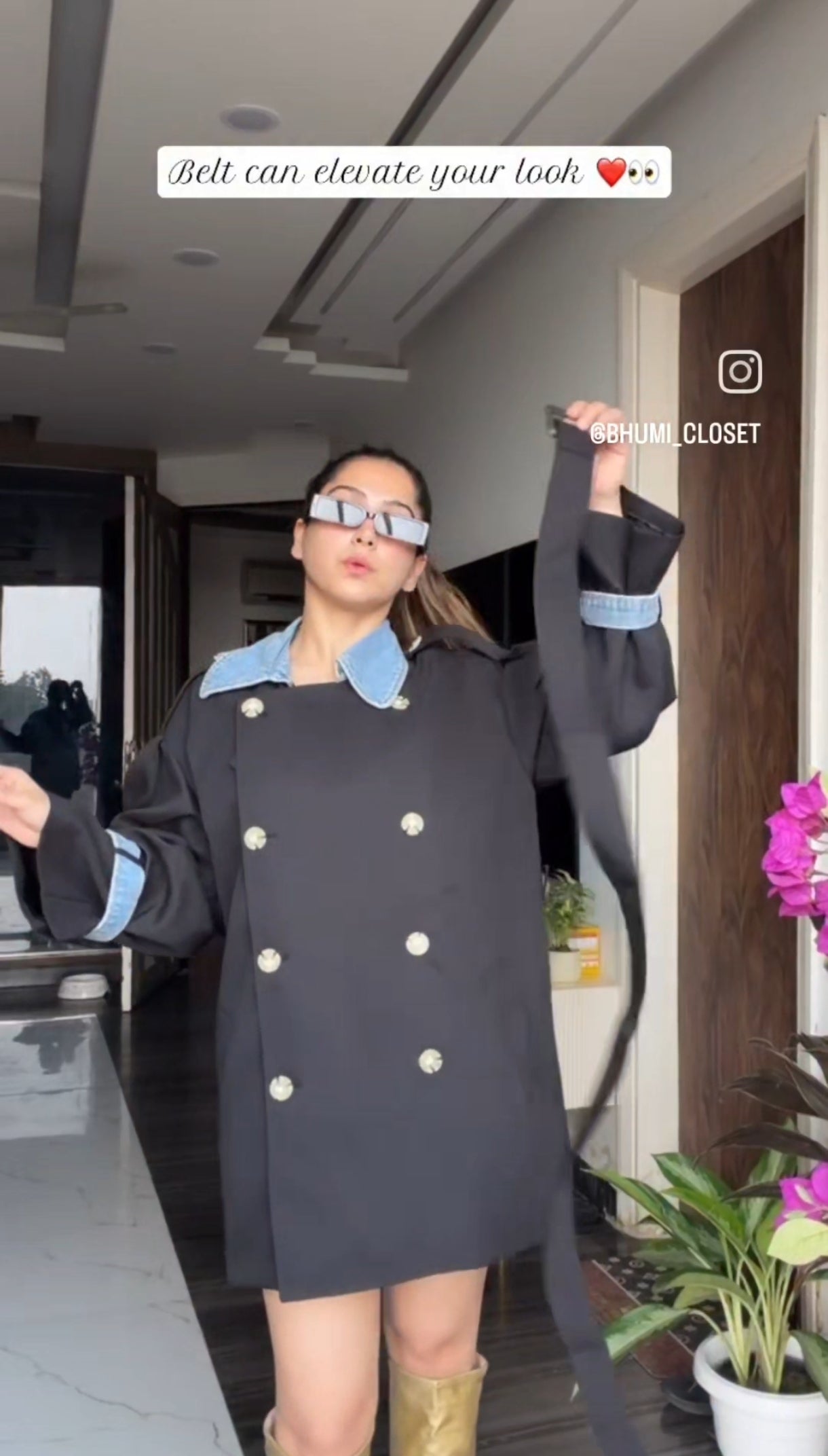 PRETTY WINTER DRESS WITH BELT BC171