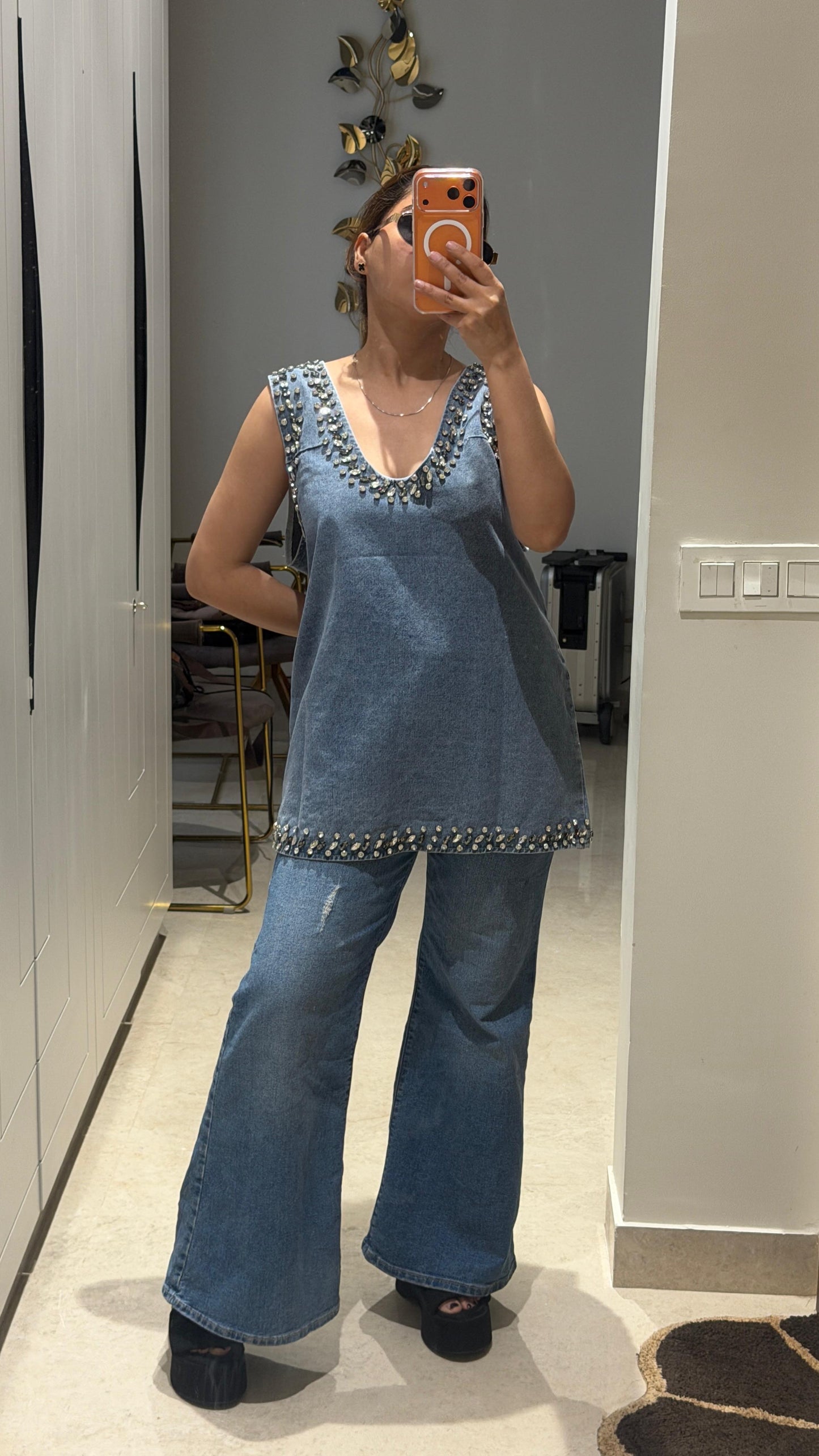 TRENDY DENIM DRESS BC206