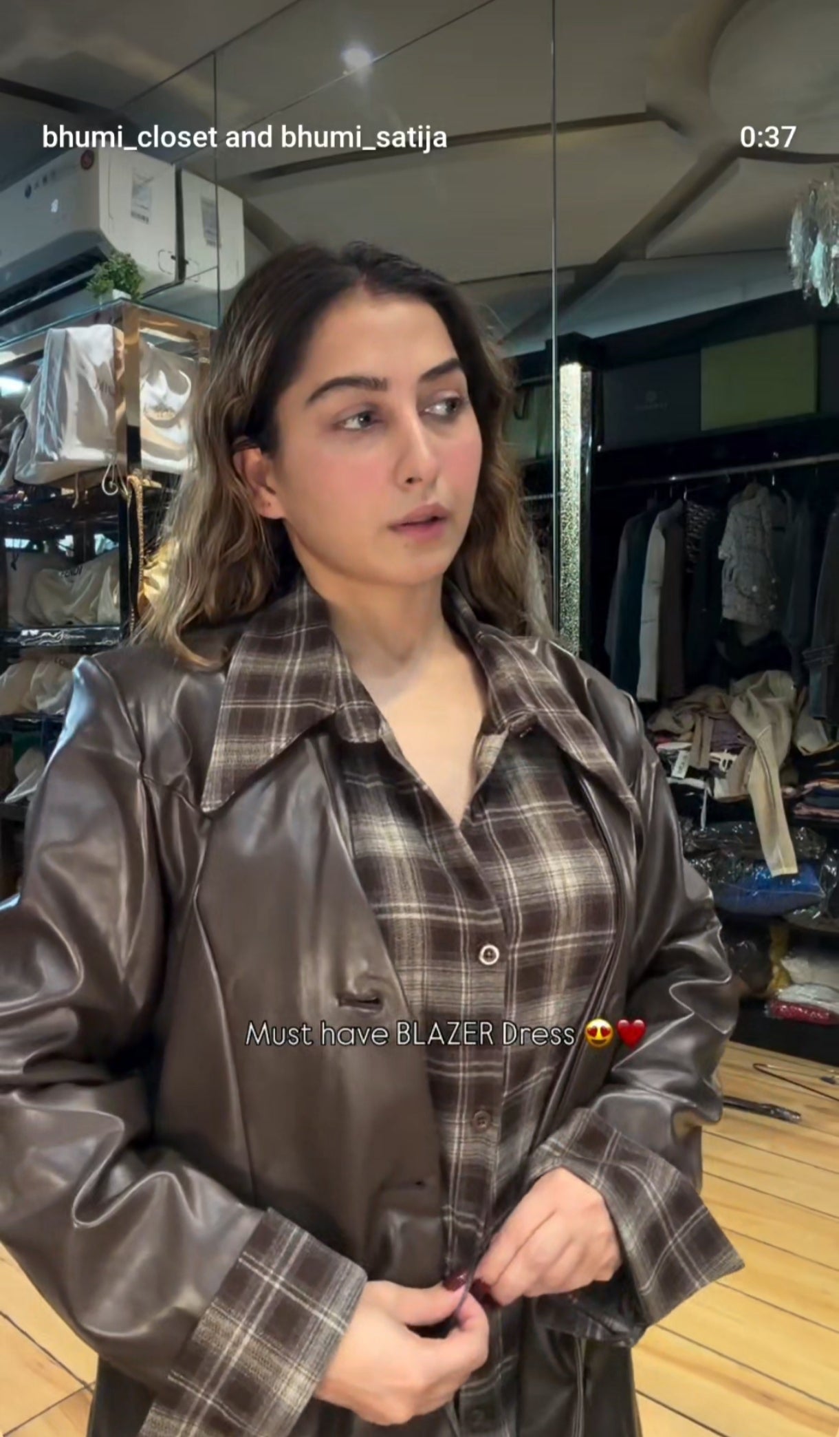 Blazer dress with belt BC146