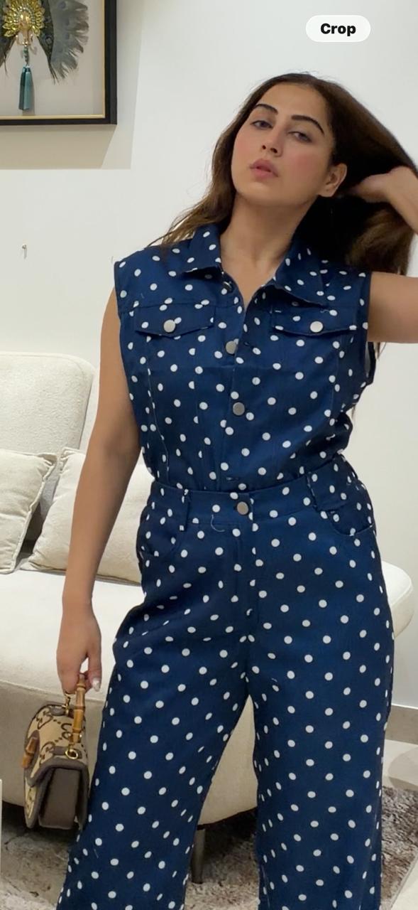 PRETTY DENIM COTTON CORDSET BC284
