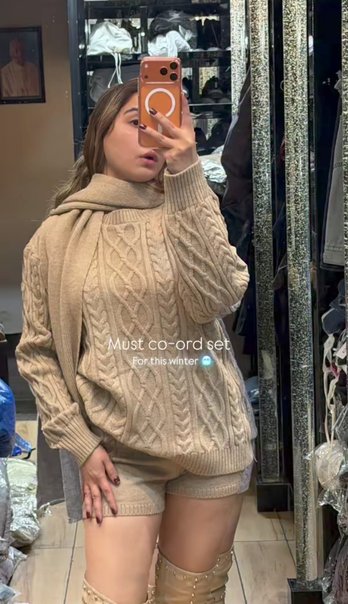 Shorts cord-set with scarf BC152