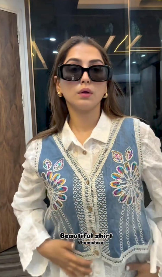 Beautiful Shirt With Embroidery Work BC081