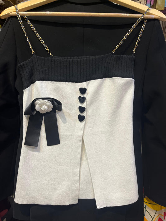 Beautiful Top With Cute Little Hearts BC094