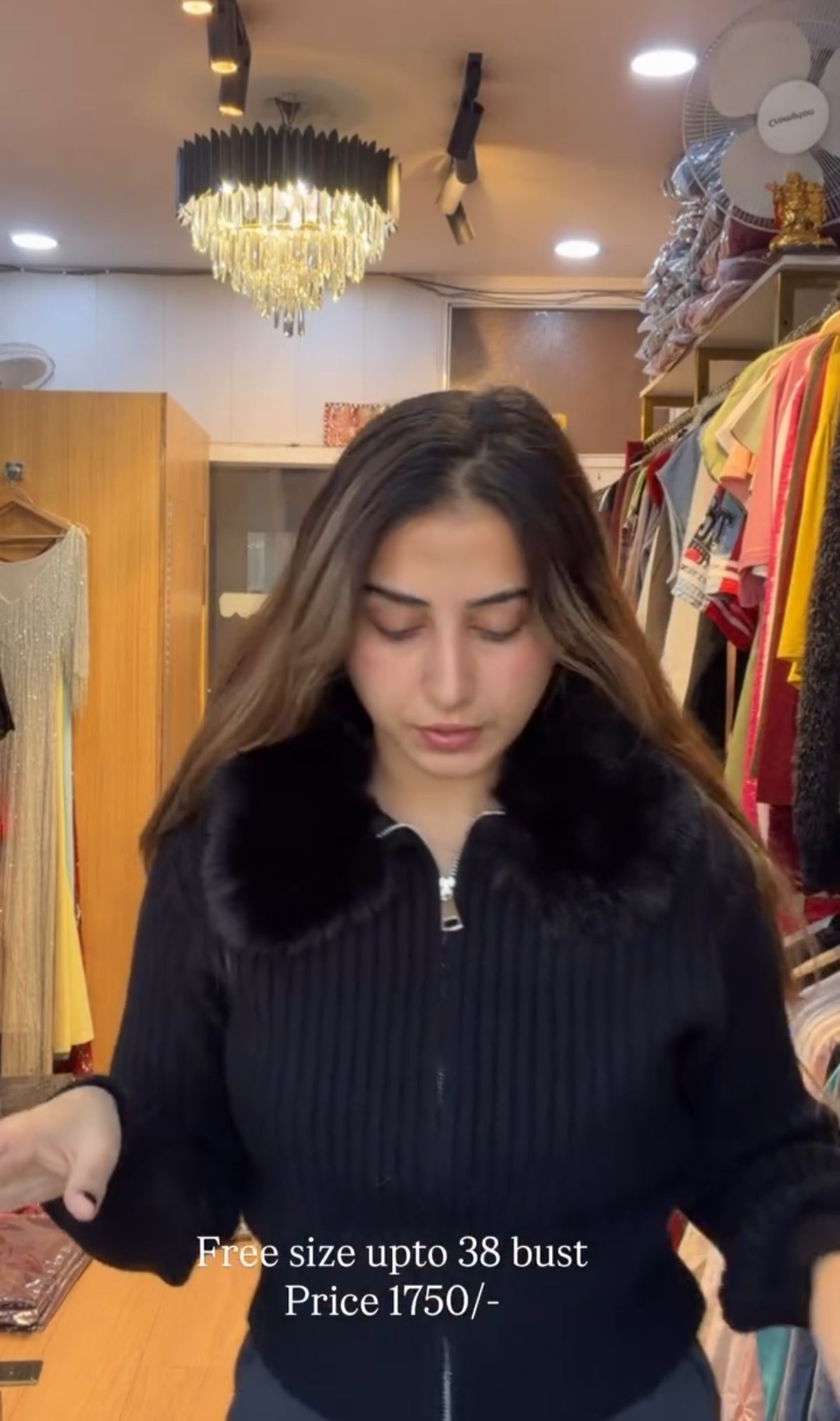 Trendy fur top BC180