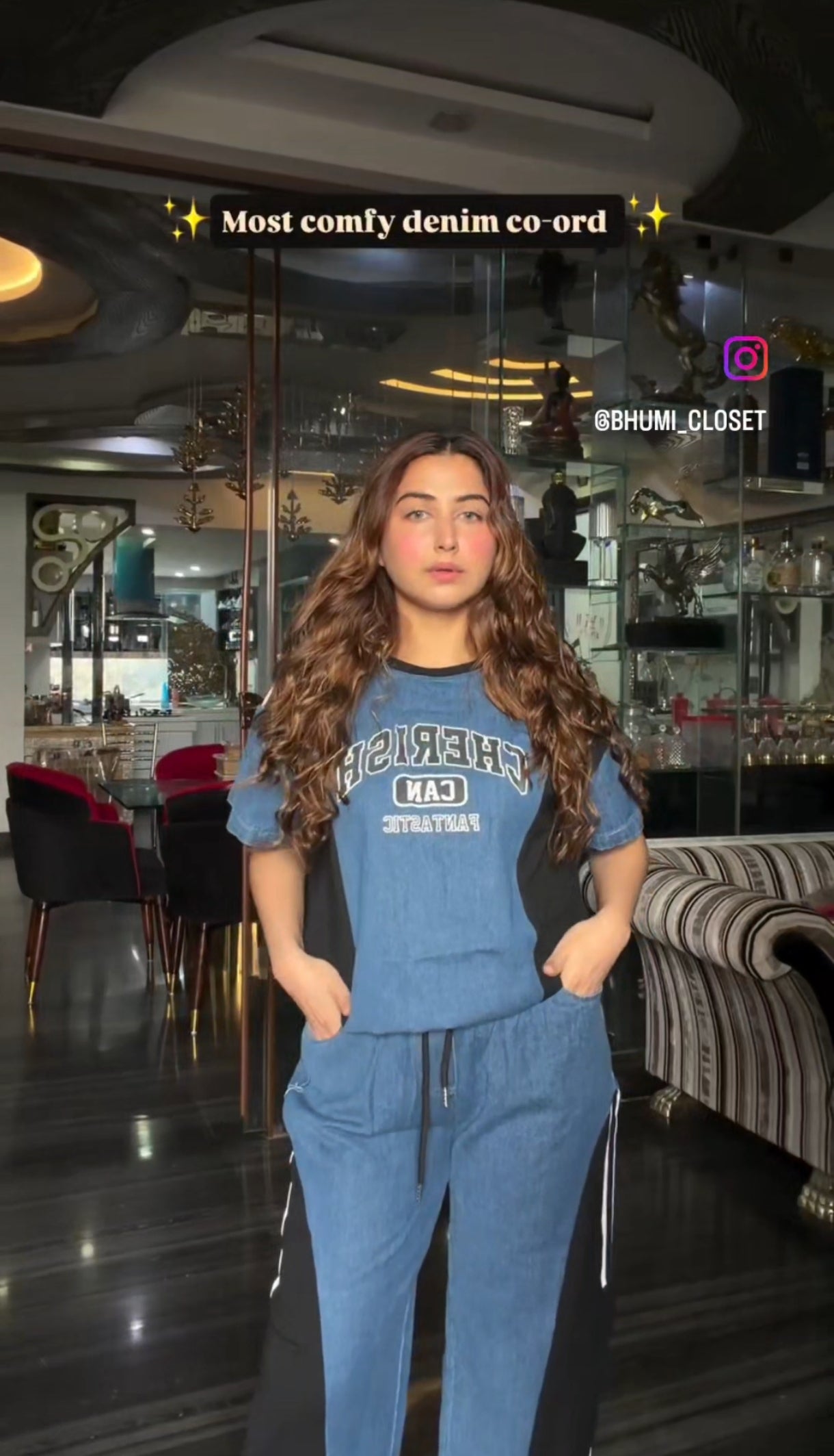 SOFT DENIM CORD-SET BC194