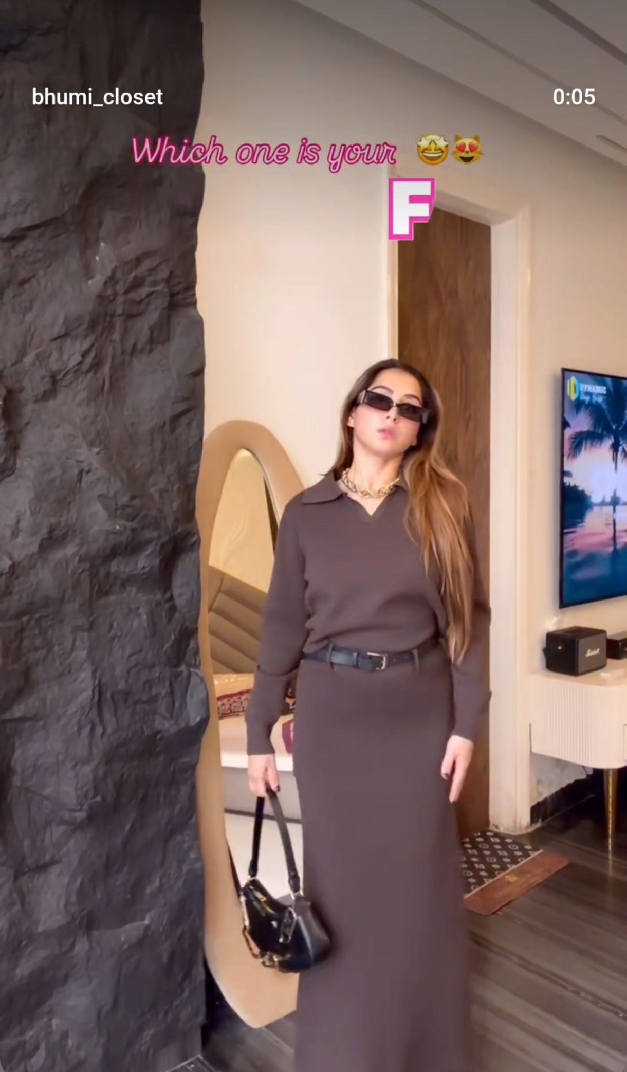 SKIRT SET WITH BELT BC157