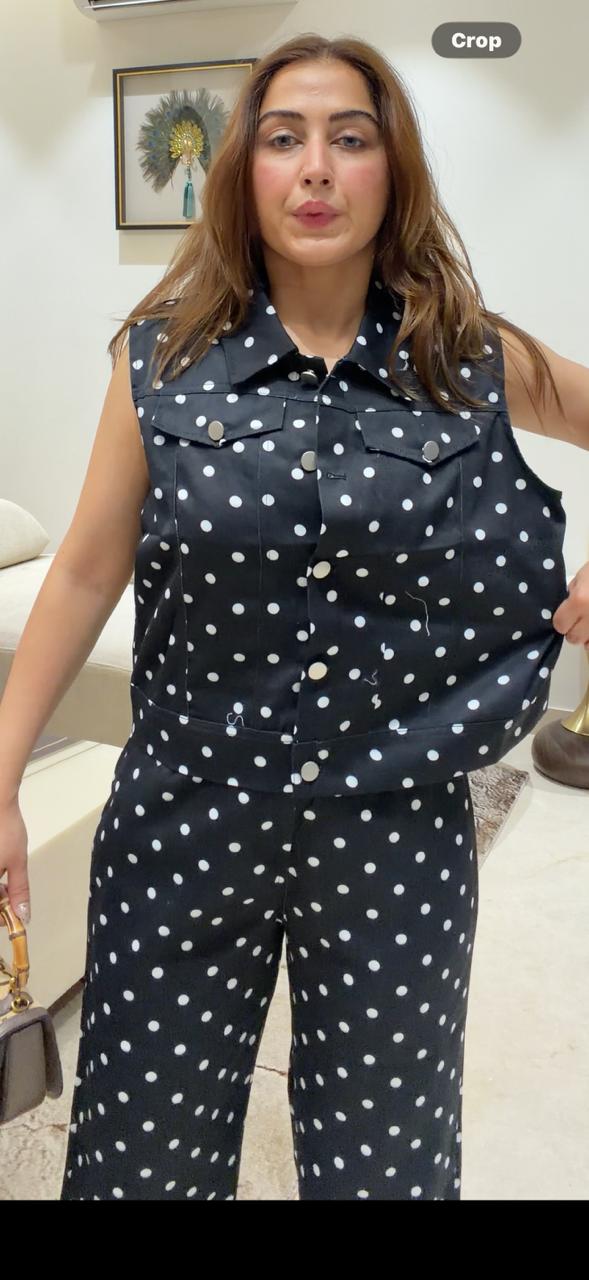 PRETTY DENIM COTTON CORDSET BC284