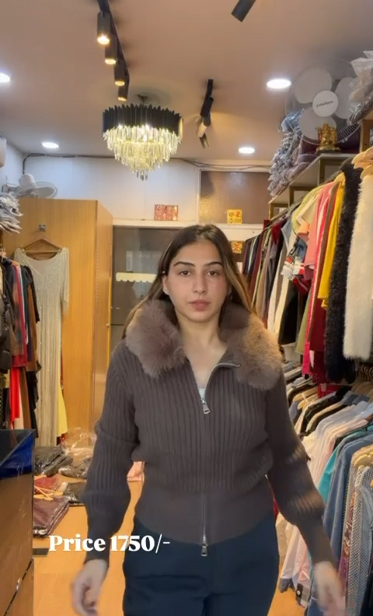 Trendy fur top BC180