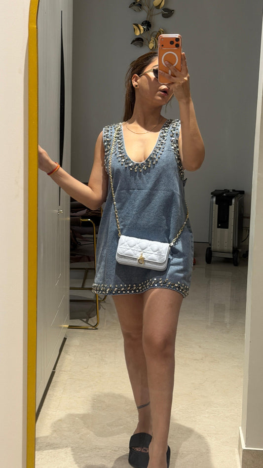 TRENDY DENIM DRESS BC206