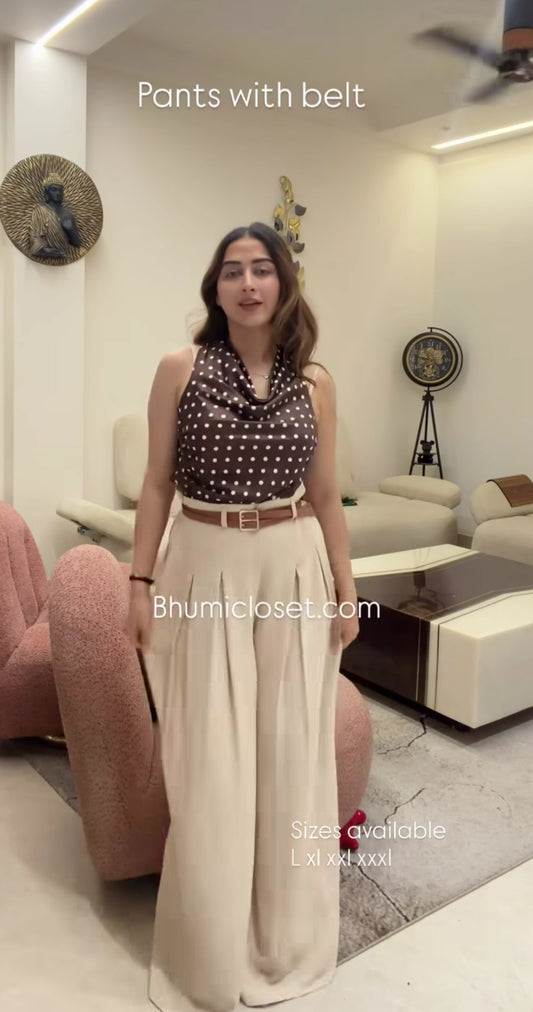 PANTS WITH BELT BC271