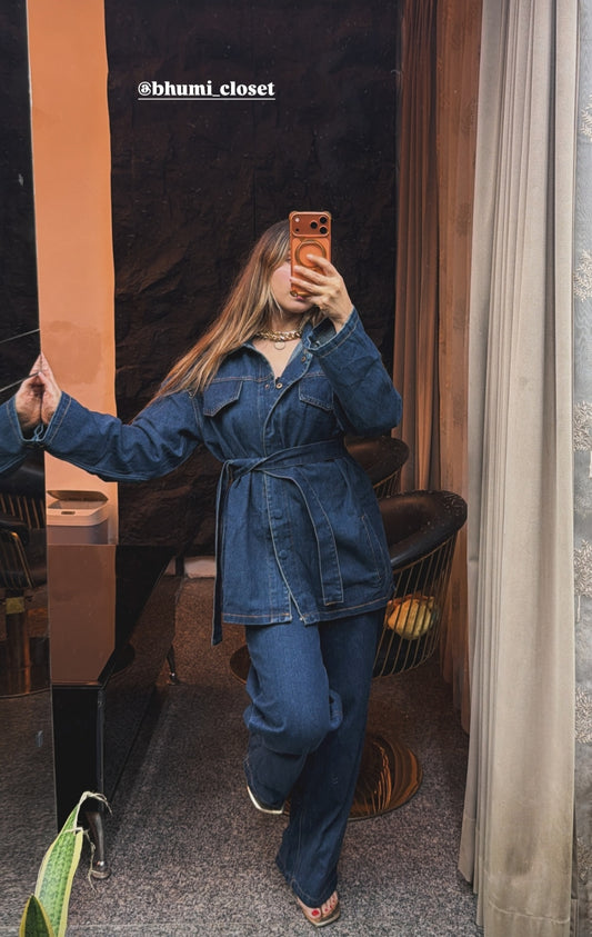 Trendy denim cord-set BC139