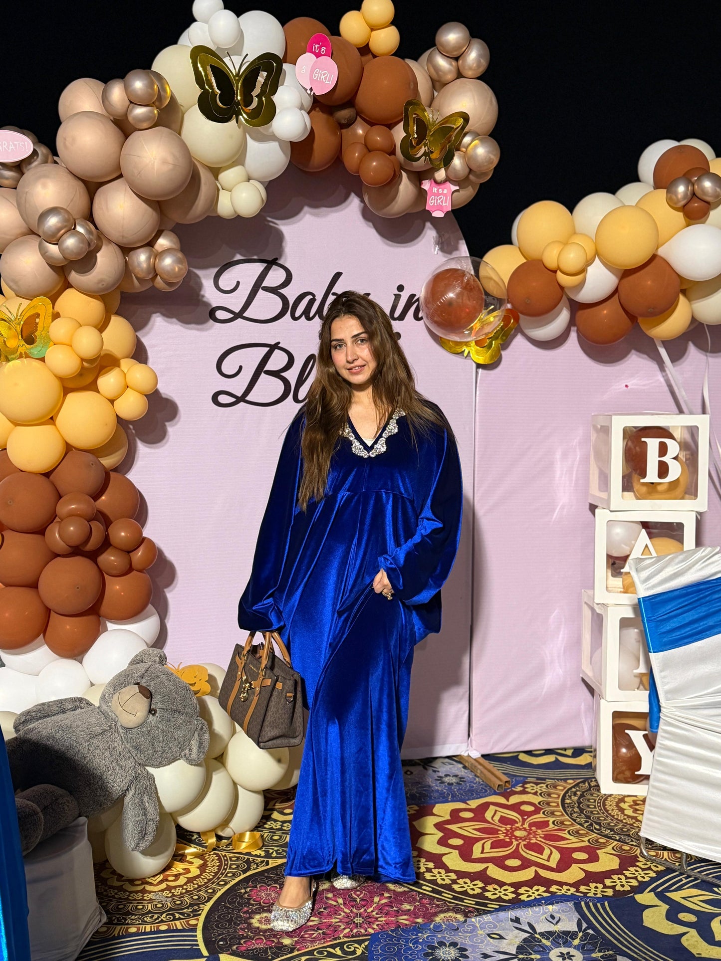 ELEGANT VELVET KAFTAN BC189