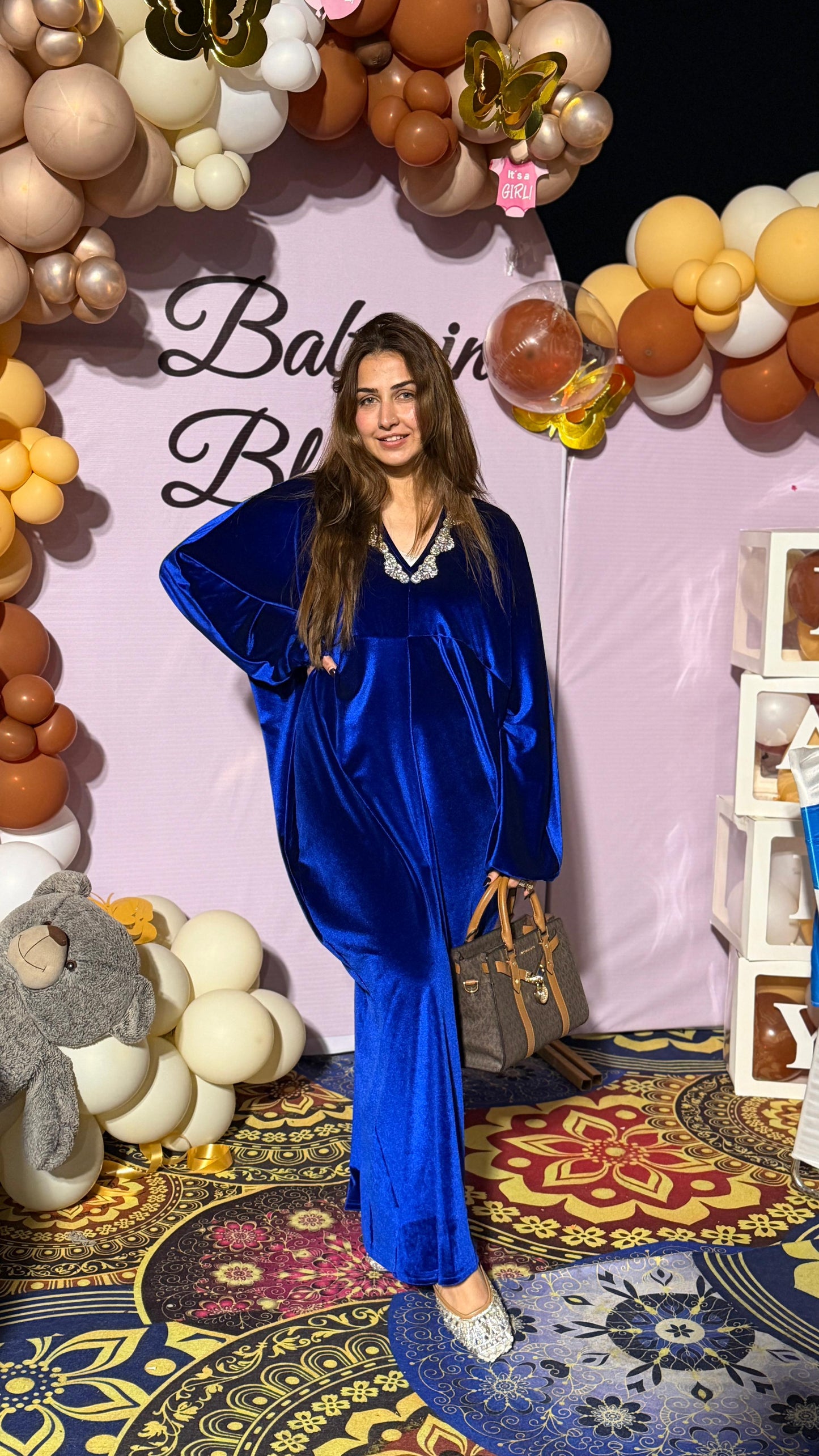 ELEGANT VELVET KAFTAN BC189