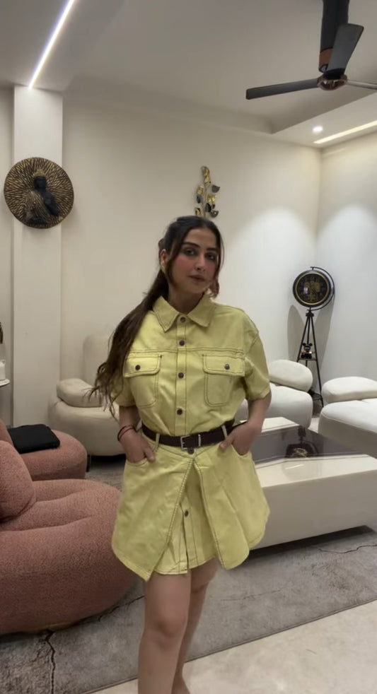 DRESS+ SKIRT WITH BELT BC234