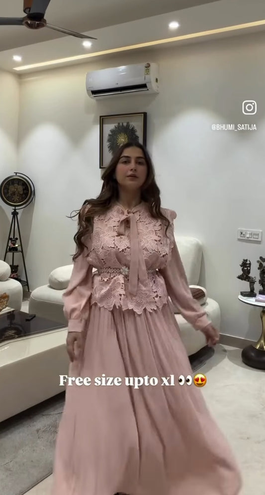 2PC DRESS WITH BELT BC226