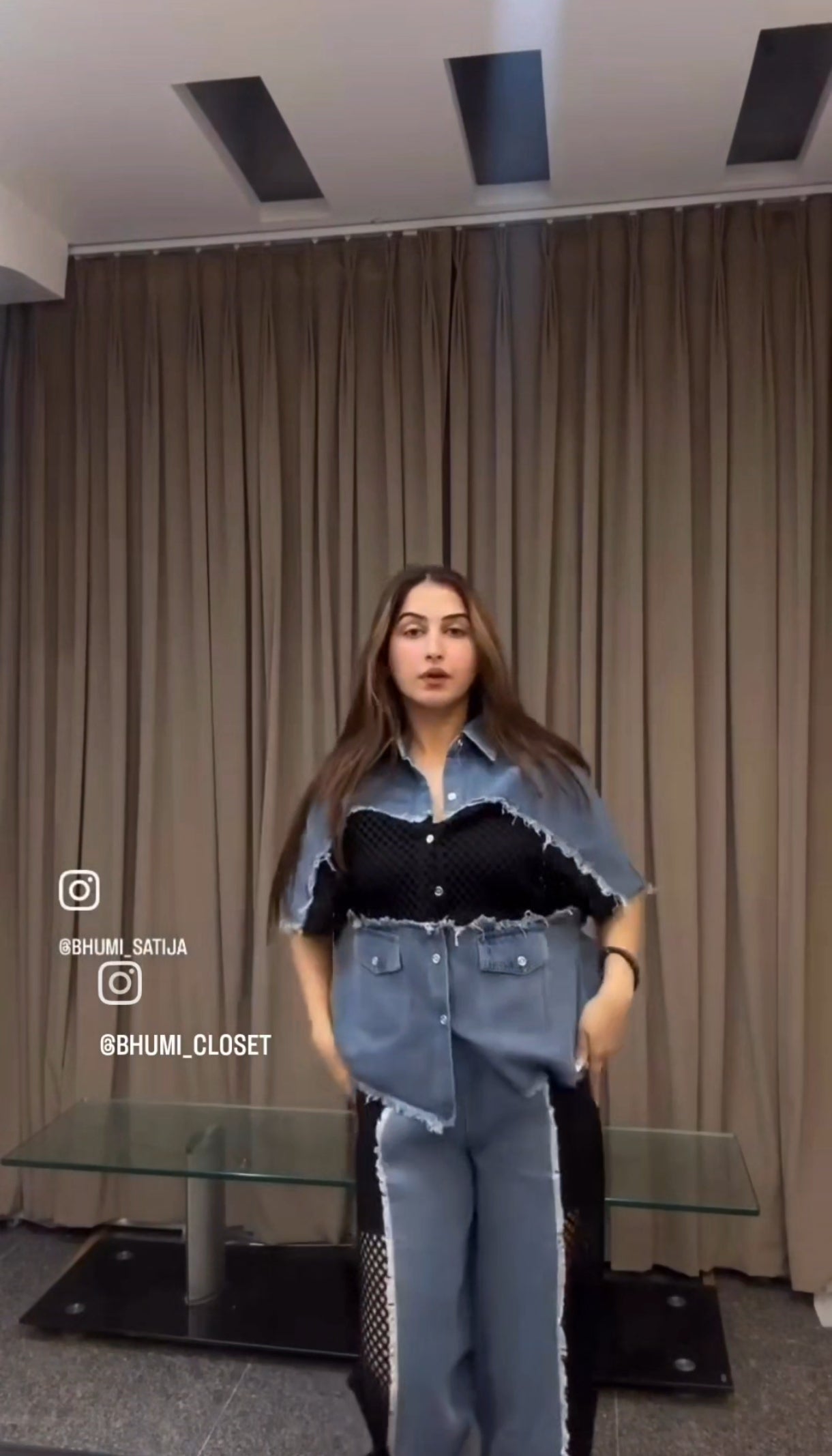 VIRAL DENIM CORDSET BC211
