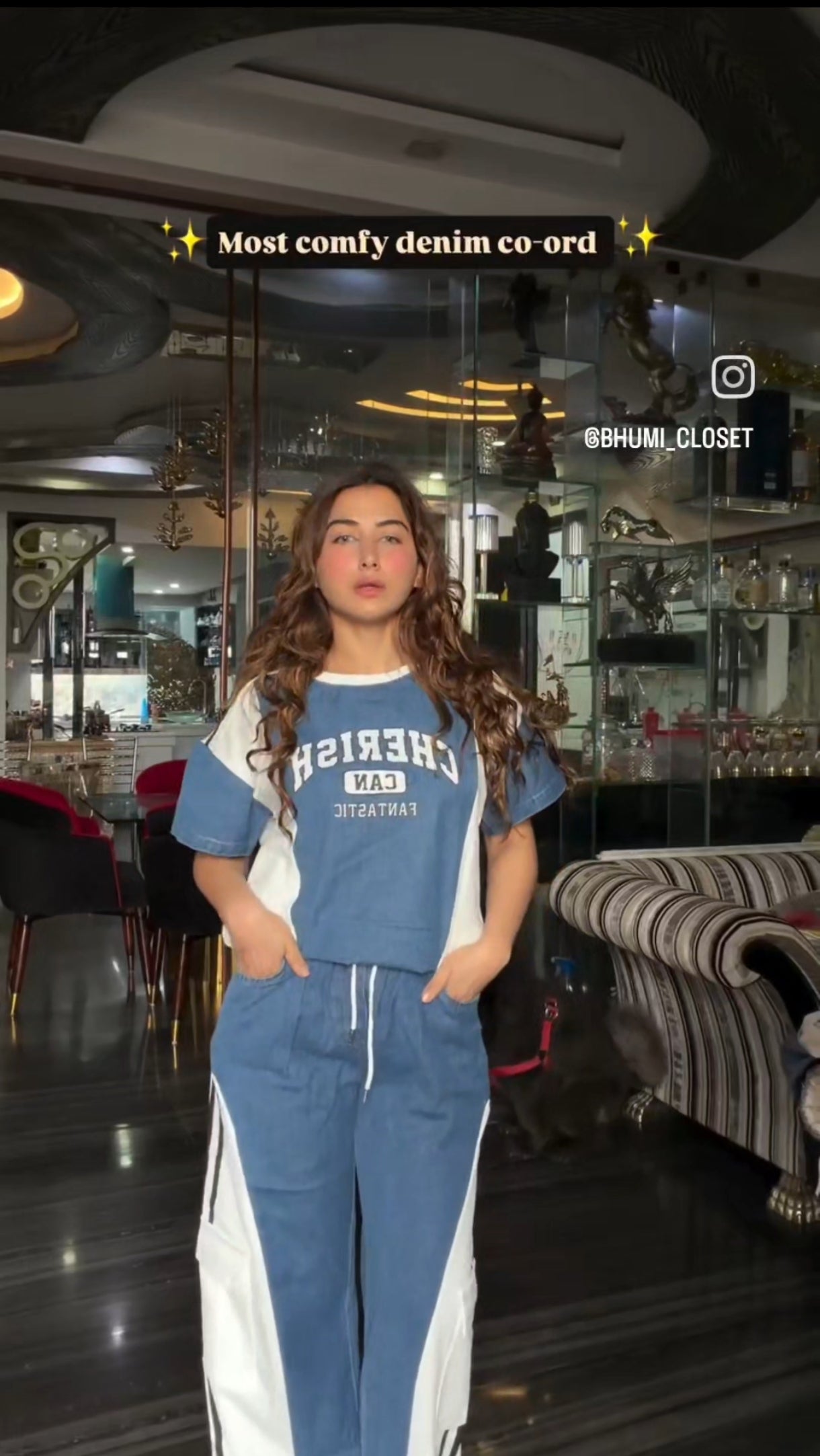 SOFT DENIM CORD-SET BC194