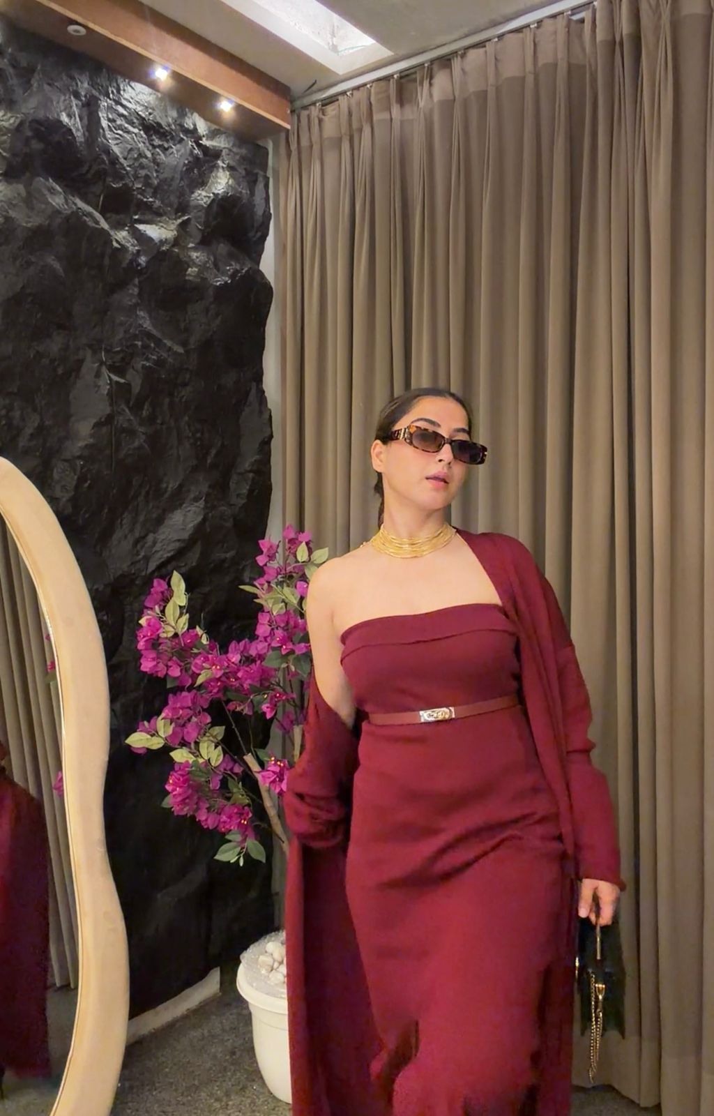 ELEGANT DRESS WITH BELT BC167