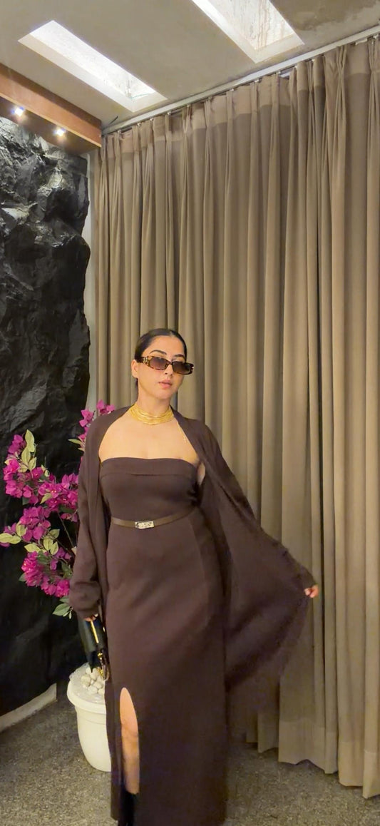 ELEGANT DRESS WITH BELT BC167